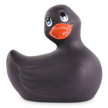 Canard vibrant noir waterproof et discret pour massage intime et plaisir coquin en solo ou à deux