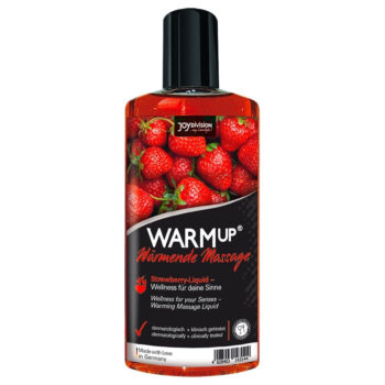Huile de massage chauffante et comestible Warm UP à la fraise – Sexity
