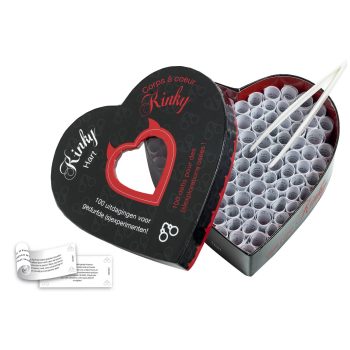 Jeu de couple Corps à Cœur Kinky avec 100 défis érotiques pour explorer ses fantasmes en duo.