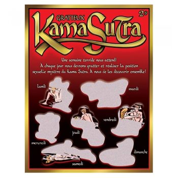 Jeu à gratter Kamasutra avec 7 positions à découvrir en couple