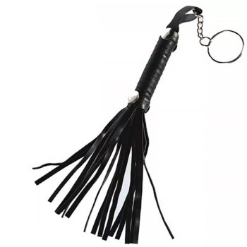 Mini fouet porte-clé 15 cm en simili cuir vegan, accessoire décalé EVJF