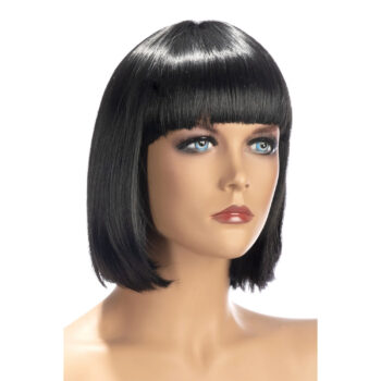Perruque brune coupe carré frange – Style rétro Louise Brooks – Sexity