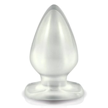 Plug anal Large en jelly souple, large et galbé, avec base discrète pour port prolongé.