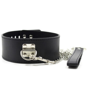 collier cuir soumission bondage
