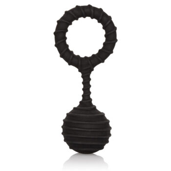 Cockring avec poids de 110 g en silicone souple diamètre 32 mm pour érection ferme et sensations de traction