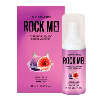 Rock Me! à la figue — gel vibrant comestible au Jambú Amazonien effet picotant stimulant salivation compatible préservatifs et sextoys