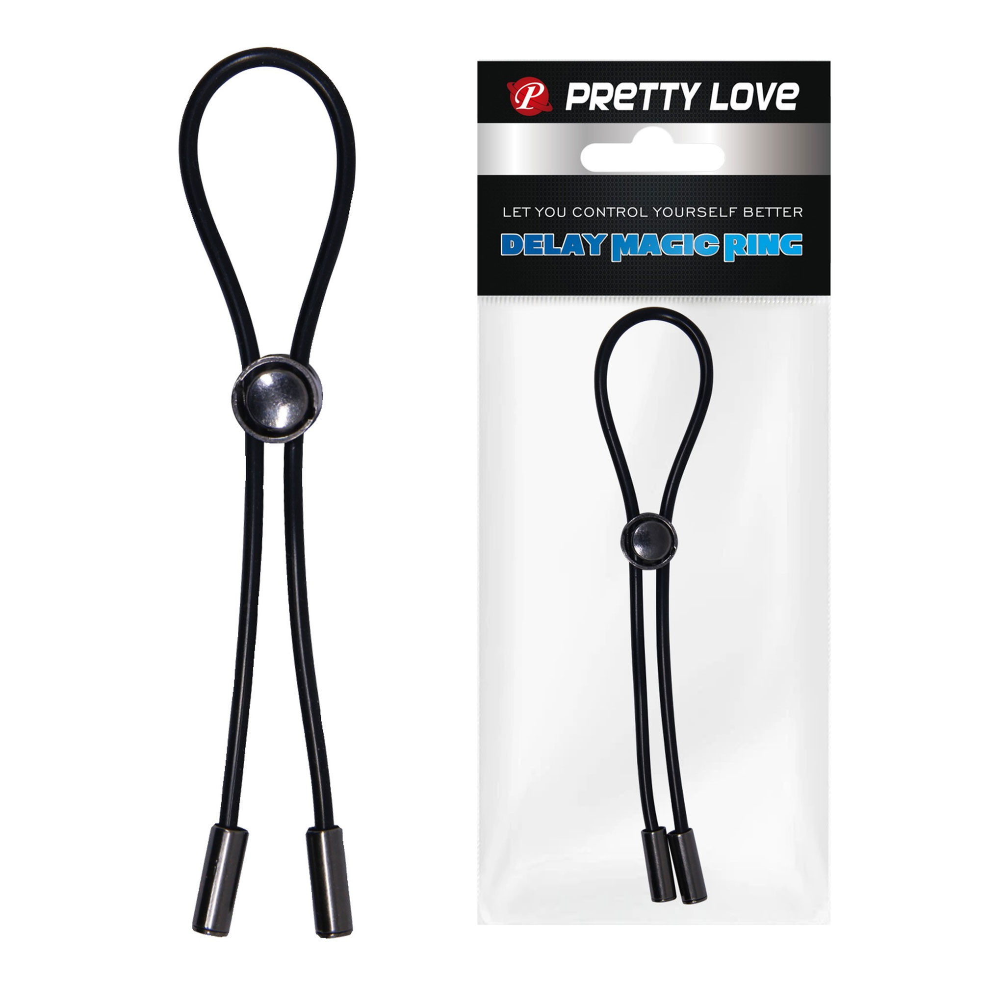 Cockring ajustable perle coulissante