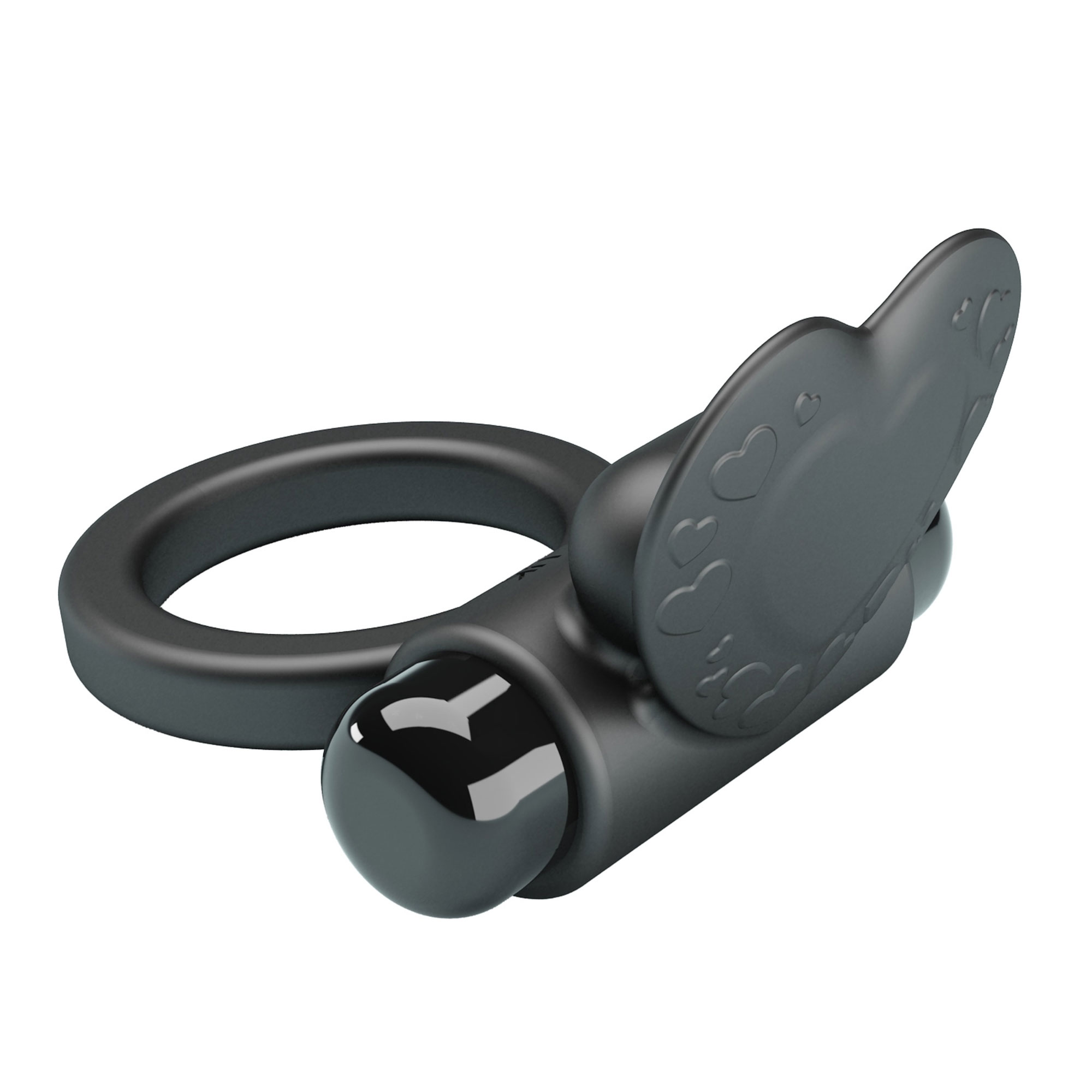 cockring debonaire pretty love lapin silicone noir arriere