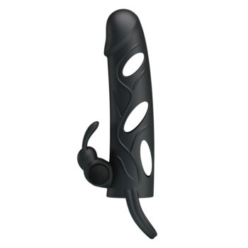gaine penis vibrante lapin pretty love silicone ajoure