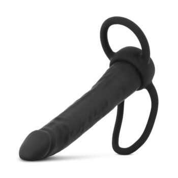 jouet double penetration silicone vue complete dildo et anneaux