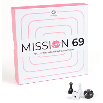 Jeu de société érotique Mission 69 boîte vue de face fond blanc