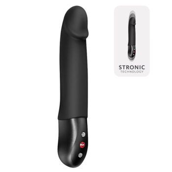 Pulsateur Fun Factory Stronic Real silicone vue de face fond blanc