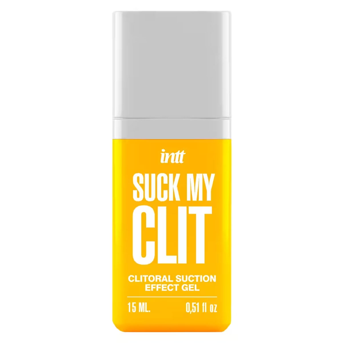 Gel clitoridien Suck My Clit mangue Intt compact format fond blanc