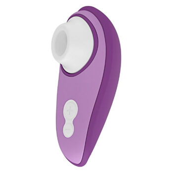 Liberty 2 Womanizer violet 10,5 cm vue profil fond blanc