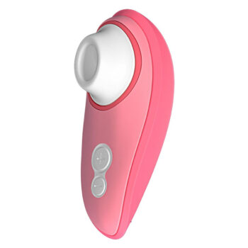 Womanizer Liberty 2 rose 10,5 cm vue de profil fond blanc