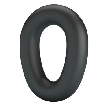 Cockring en silicone épais Vesper vue de face fond blanc