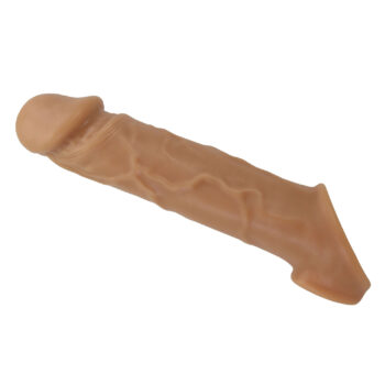Gaine à pénis silicone vue de profil fond blanc