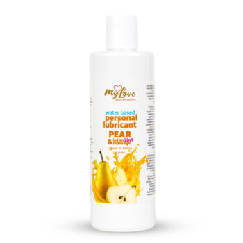 Lubrifiant poire MyLove 300 ml vue de face fond blanc