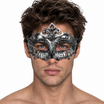 masque venitien pour soirée porté par un homme