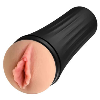 Masturbateur réaliste vagin silicone TPE vue de face fond blanc