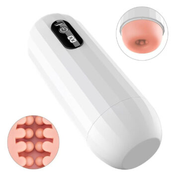Masturbateur vibrant Pulse Grip vue ensemble fond blanc