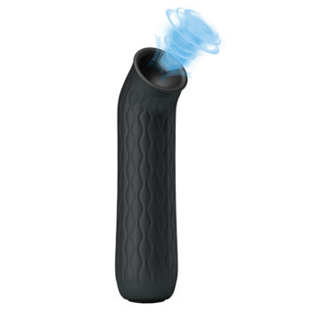 Stimulateur anal succion silicone 12 modes vue de face fond blanc