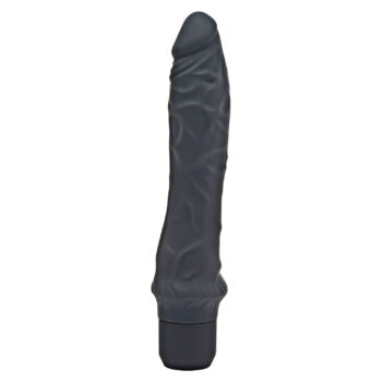 Vibromasseur réaliste silicone vue de profil fond blanc