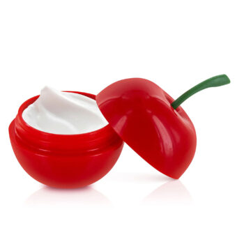 Texture de la crème excitante à la cerise en gros plan