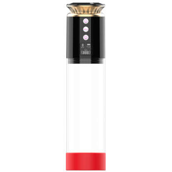 Pompe à pénis automatique à succion, vue de face fond blanc
